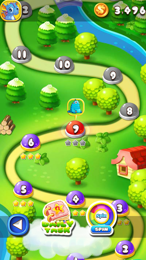 Android application Bubble Mania screenshort