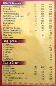 Sparta Foods menu 1