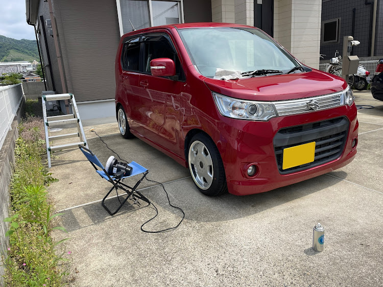 ワゴンRスティングレーの和歌山・洗車・バフがけ磨き・ピックアップに選ばれたいに関するカスタム事例の投稿画像2枚目