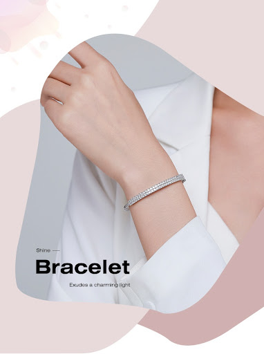 Title 4, Womens S925 Silver Design Starry Sky Simple Fa...
