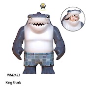 Minifigures Cá Mập King Shark Lắp Ráp Nhân Vật Phim Truyện Siêu Anh Hùng Dc Wm2423