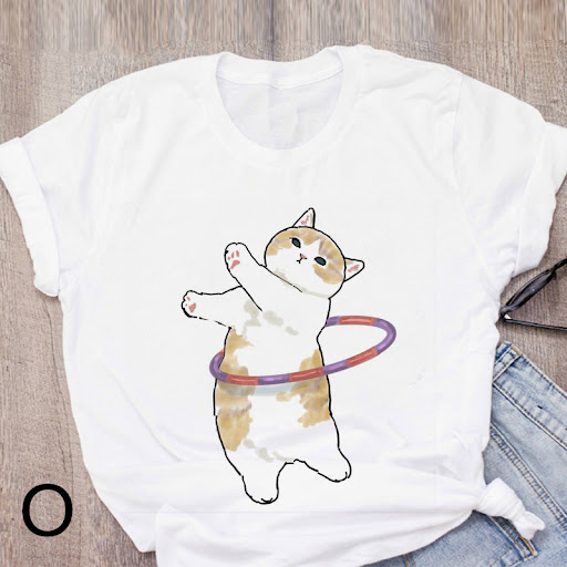 Title 11, Personalized Cartoon Polite Cat Print Fashion G...