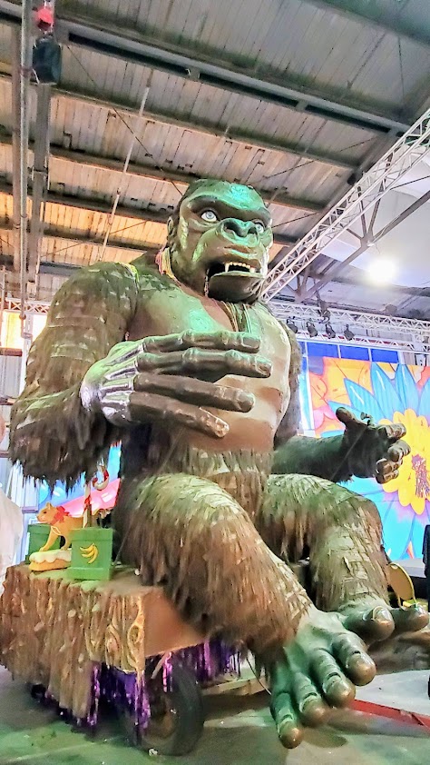 Things to do in New Orleans: Visiting Mardi Gras World. Family friendly, free shuttles can take you here, and a visit will take you 1 - 1.5 hours with multiple float and prop photo ops as well as learning about Mardi Gras