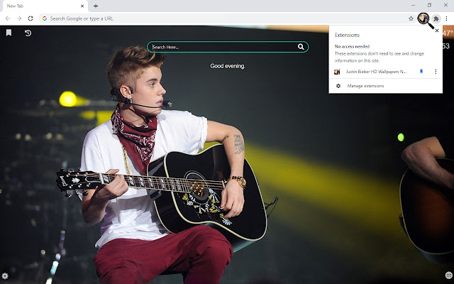 Justin Bieber Cool Wallpapers New Tab