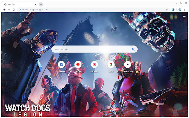 Watch Dogs: Legion Hintergrundbilder Neuer Tab