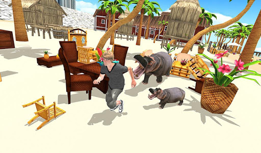 Hippo Family Simulator - Beach  City Attack 2019