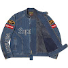 supreme®/vanson leathers® cordura® denim jacket fw22