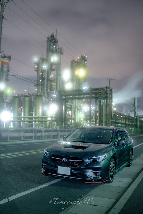 レヴォーグのブラックミストno.1・浮島工場地帯・工場夜景・浮島町・夜景撮影に関するカスタム事例の投稿画像2枚目