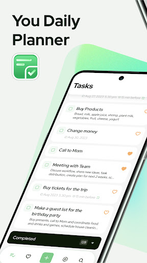 Screenshot Daily To Do List with Reminder