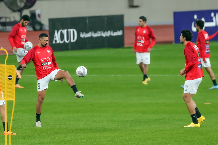 Egypt's players during a training session