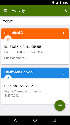 Chemical Inventory Scanner