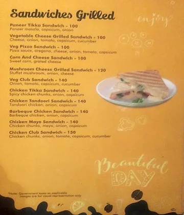 Golden Cafe menu 