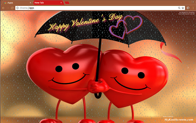 Valentines Day chrome extension