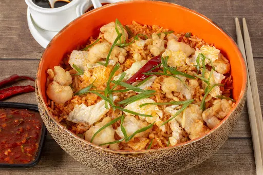 Spicy Szechuan Fried Rice Prawn
