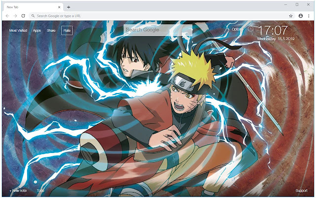 Naruto VS Sasuke HD Wallpapers New Tab Themes | HD ...