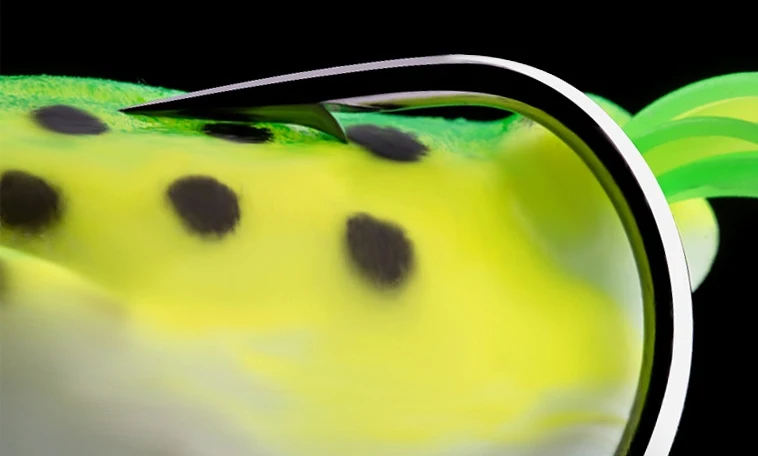 Weihe Lei Leurres Grenouille Appât de Pêche, Matériel de Pêche Efficace pour la Capture de Poissons Prédateurs, Design Réaliste, Durable et Performant