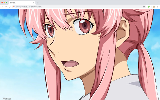 Future Diary New Tab Page HD Anime Top Theme