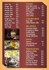 Cafe Club menu 1