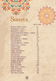 Sri Sweets & Savories menu 3