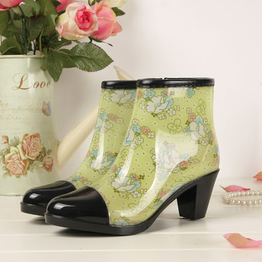 Title 3, Womens Non-slip Mid-to-low Tube High-heeled Ra...