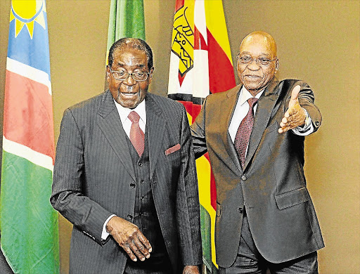 NEITHER SHY NOR RETIRING: At almost 91 and 72, respectively, presidents Robert Mugabe and Jacob Zuma are decades older than the populations they are supposed to be serving