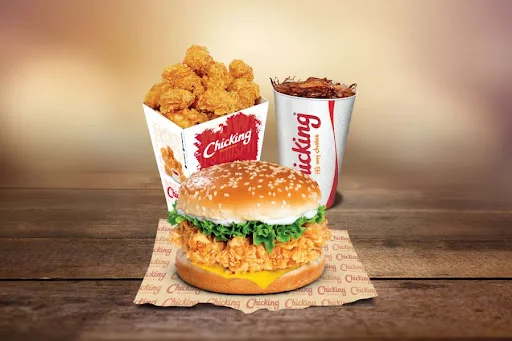 Crunchy Burger & Chickpop Meal