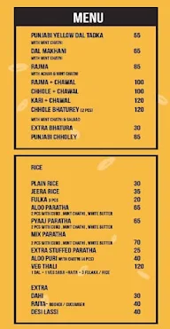 Oh!! Punjabi Dhaba menu 1