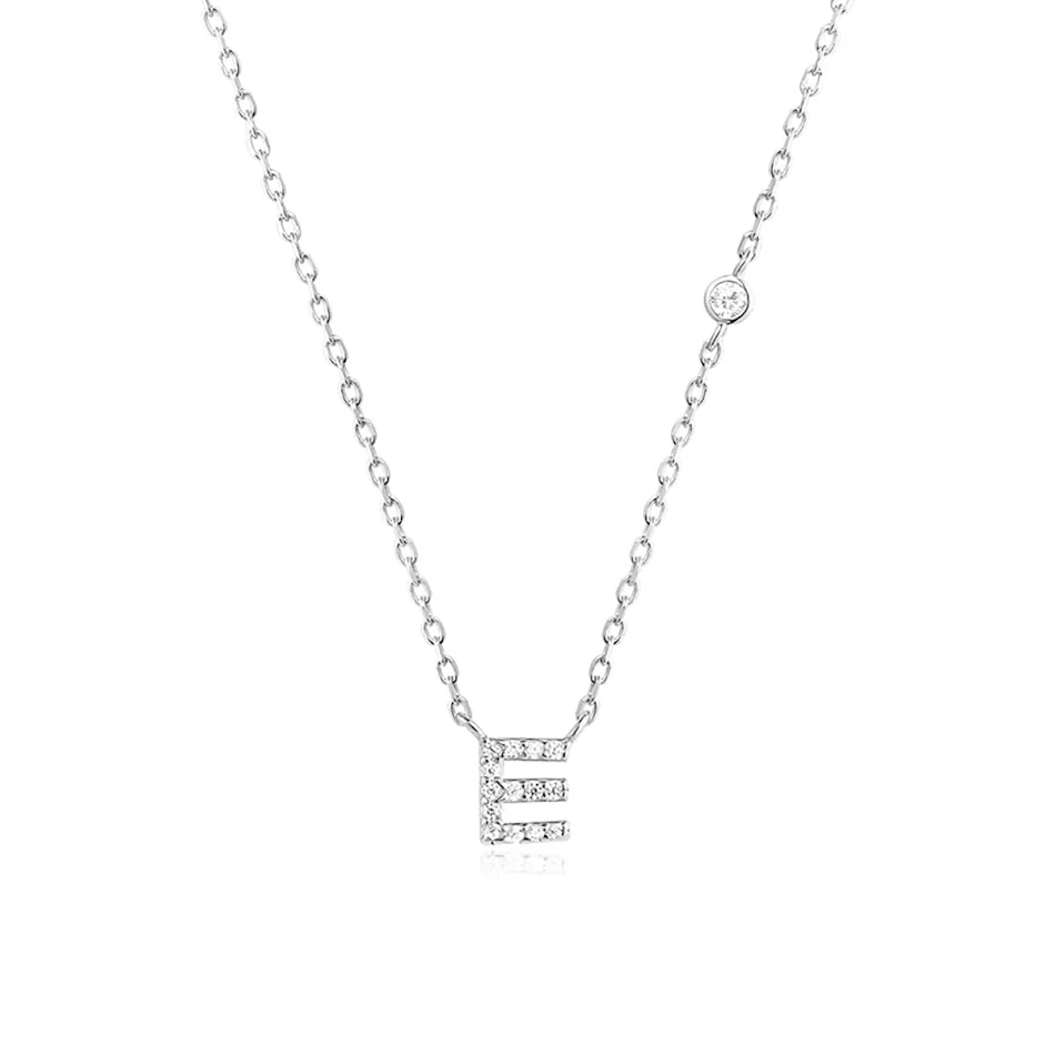Mode sieraden luxe gouden kleur A-Z 26 letters ketting CZ hanger voor dames, schattige initialen naam ketting, perfect voor feestjes.
