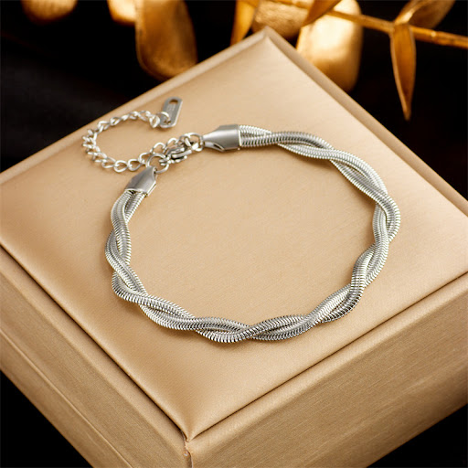 Title 3, Stainless Steel Gold Plated Punk Fashion Double...