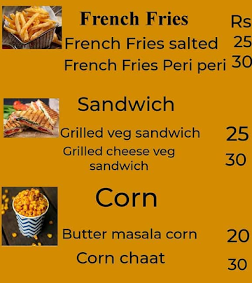 Hunger's Hub menu 