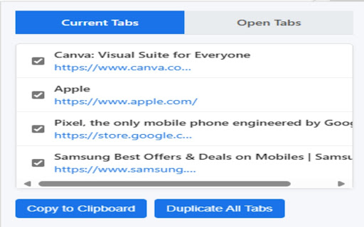 Automated Tabs