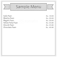 Chaman Pan Shop menu 2