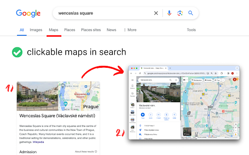 Google Maps Button Search