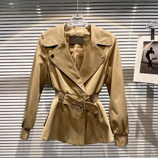 Title 4, Long-sleeved Jacket With Pleated Elastic Waistb...