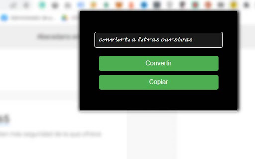 Conversor de Letras Cursivas