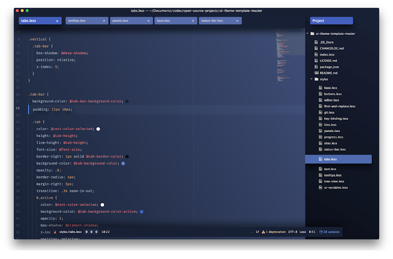 A screenshot of your theme