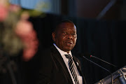 Blade Nzimande at his mother, Adelaide Nzimande's funeral in Pietermaritzburg. Picture: THULI DLAMINI