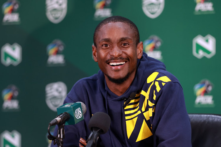 Rulani Mokwena coach of Sundowns during 2023 Nedbank Cup Last 8 Mamelodi Sundowns Press Conference at PSL Offices Johannesburg.