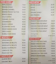 Diet In Fight Food And Shakes menu 1