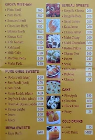 Bengal Sweets & Snacks menu 1