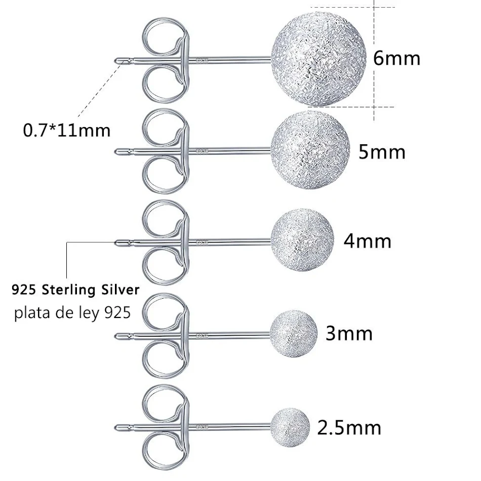 Brincos de argola de prata S925 com design de grão, femininos, simples e foscos, perfeitos para adicionar um toque de elegância discreta.