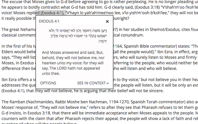 Mekor Torah Sources chrome extension