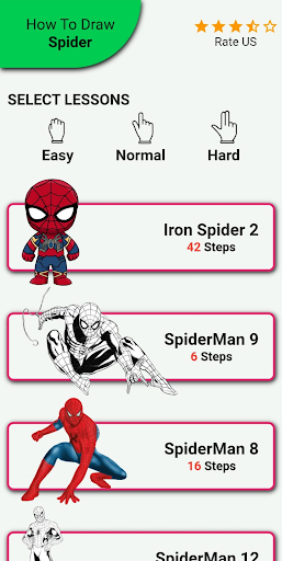 Screenshot How to draw Spider Boy easy