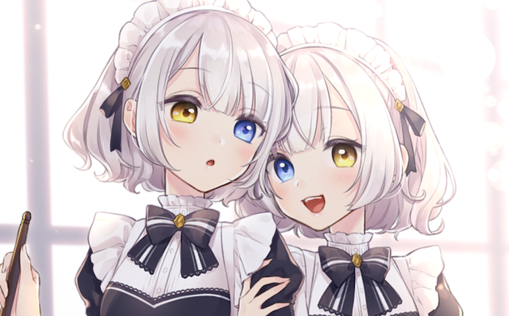 「お嬢様とメイド」のメインビジュアル