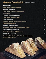 Brown Burger Co menu 1