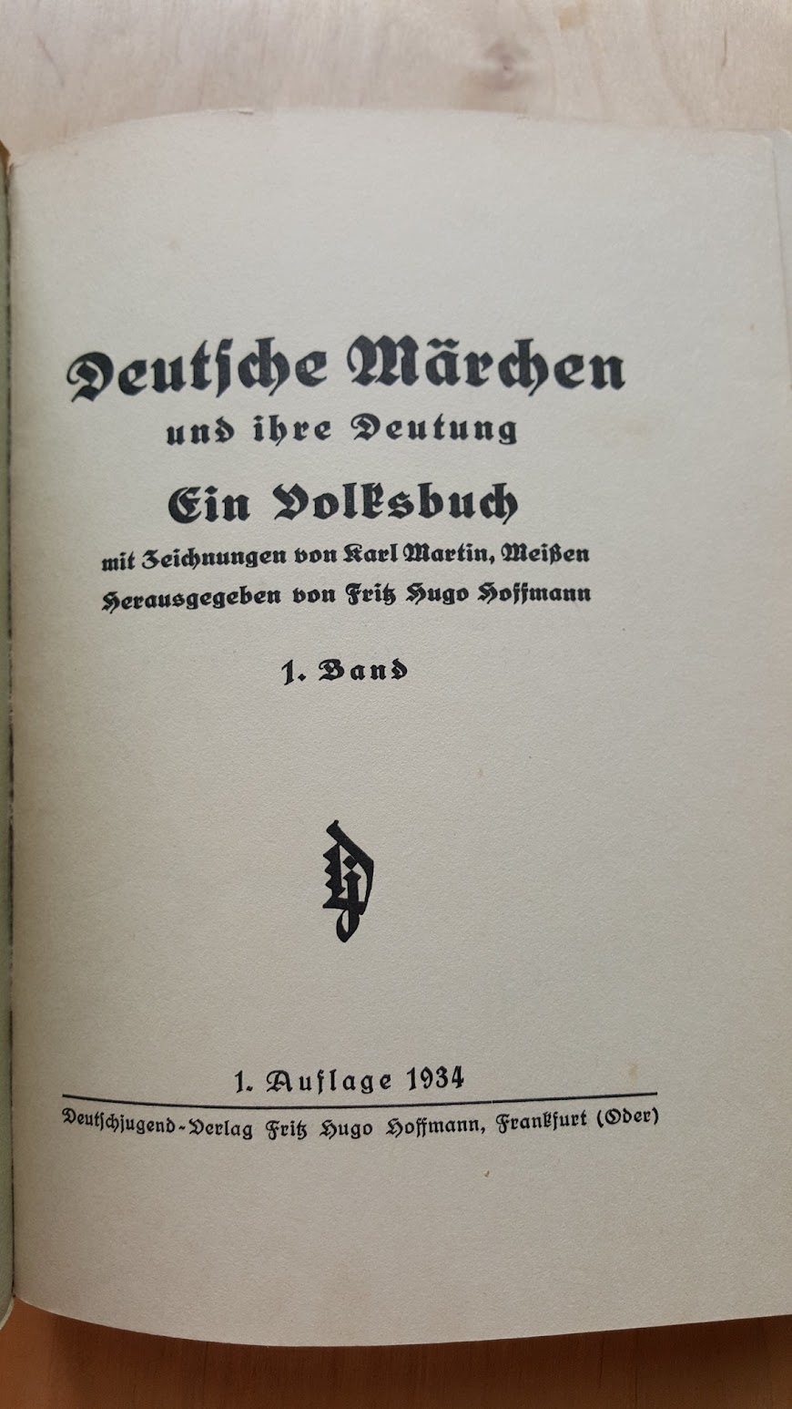 Deutsche Märchen und ihr Deutung, Ein Volksbuch aus der Nazizeit, 1934