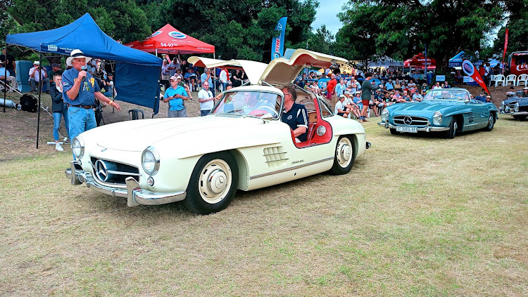 There were eight Mercedes-Benz 300 SL models at the George Old Car Show.