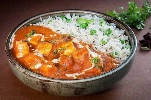 Paneer Butter Masala With Rice (500 Mls.)