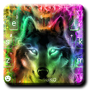 Colorful Wolf Keyboard Theme 2.0 APK Download