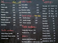 The Shake Away menu 3